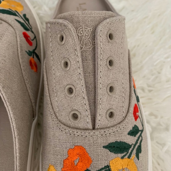 Ralph Lauren Jaida Linen Sneakers Shoe Slide 7 - Picture 4 of 8